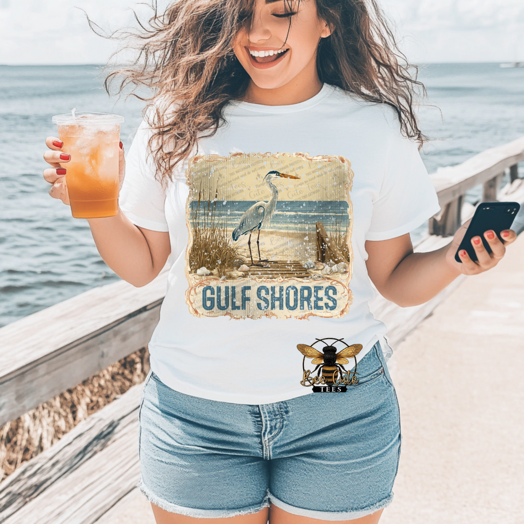 Vintage Gulf Shores Stamp
