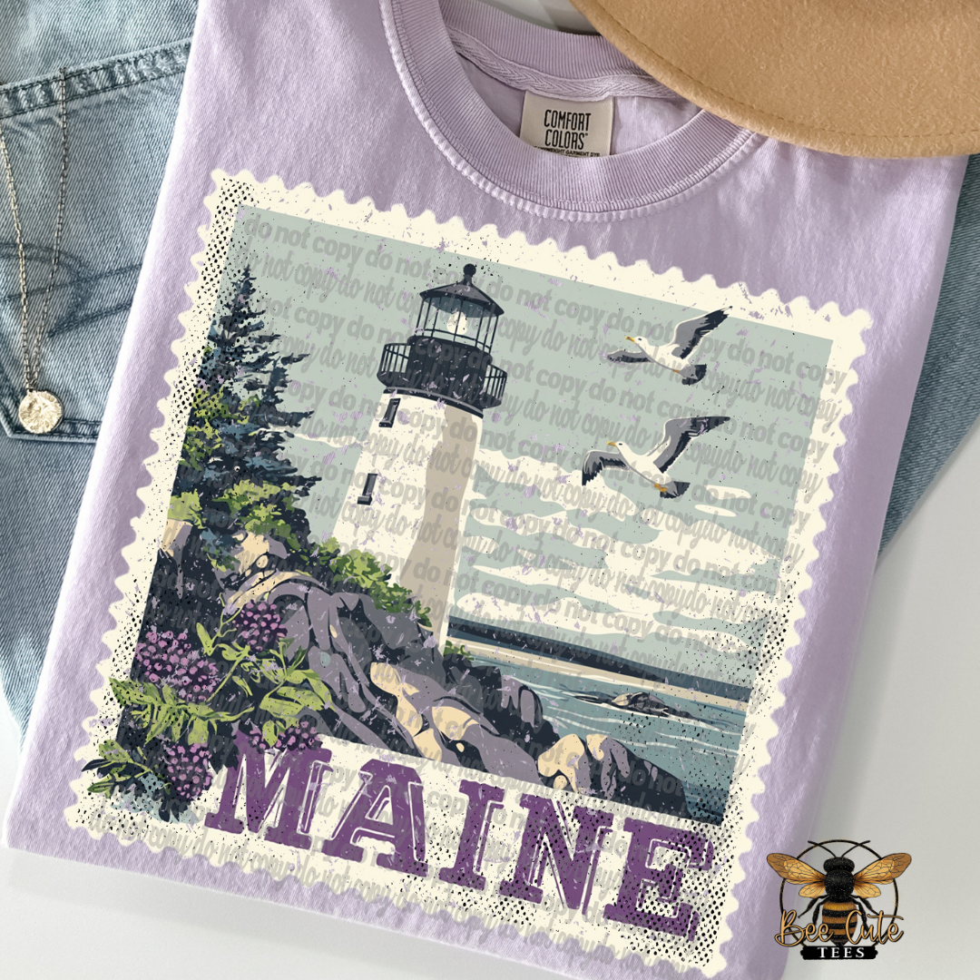 Vintage Maine Stamp