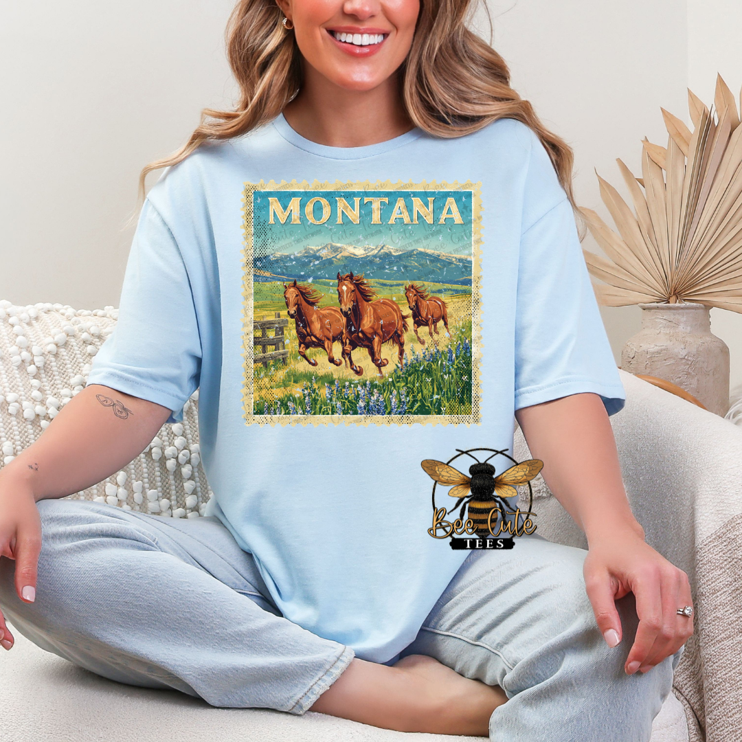 Vintage Montana Stamp
