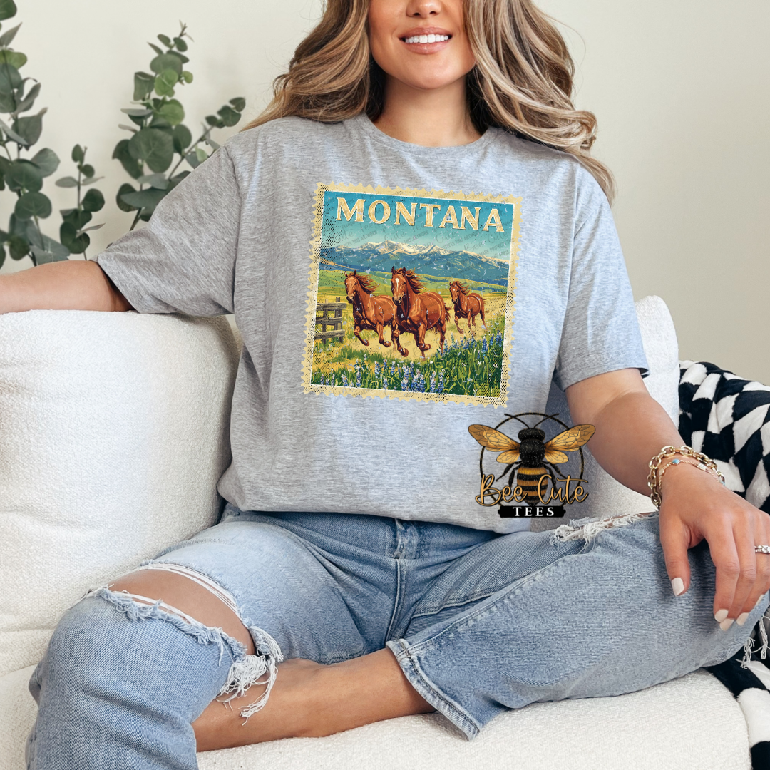 Vintage Montana Stamp
