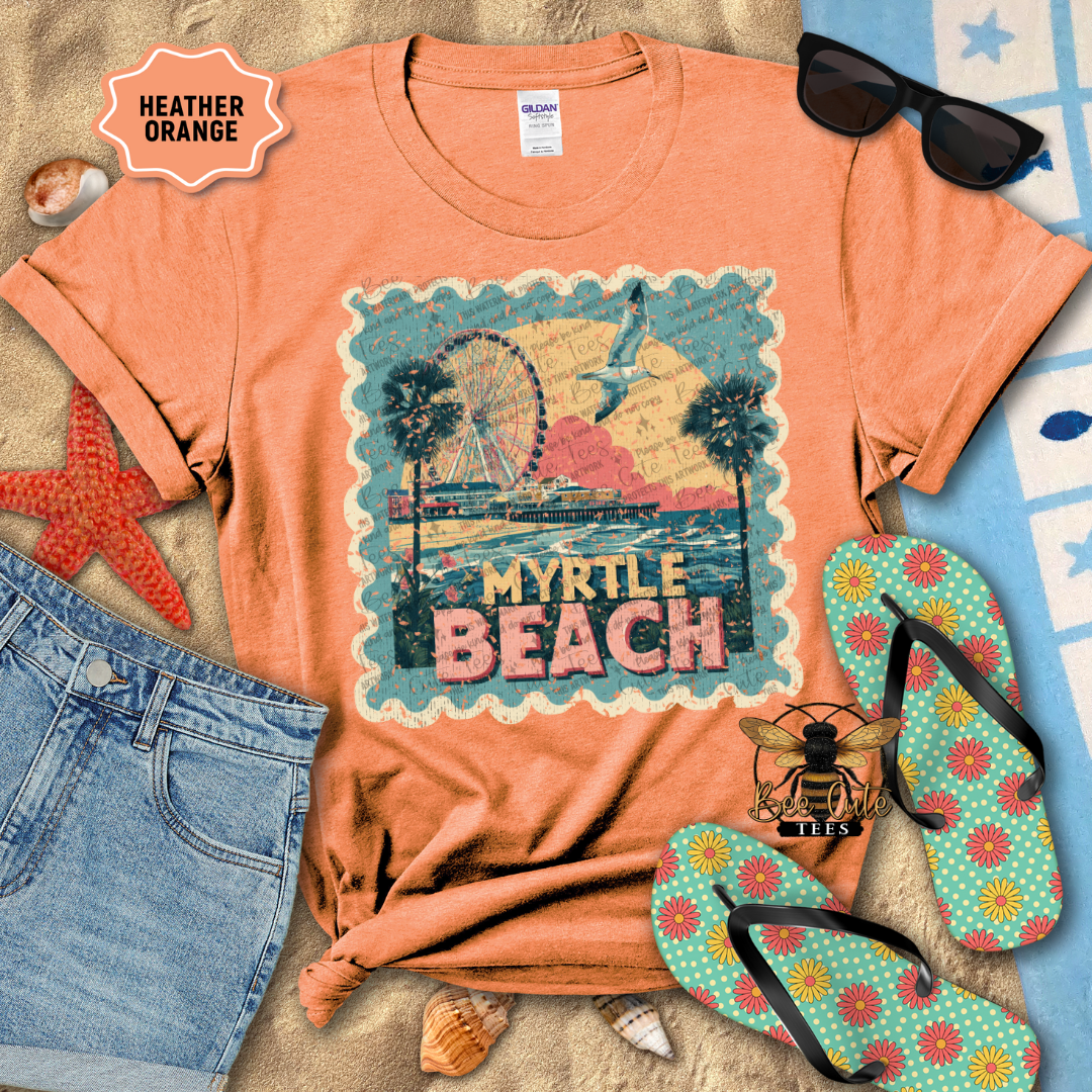 Vintage Myrtle Beach Stamp