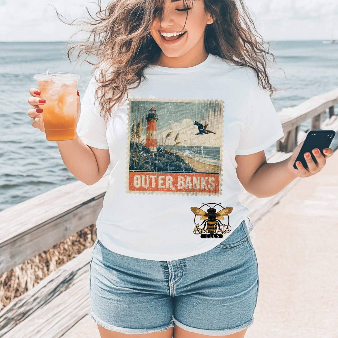 Vintage Outer Banks Stamp