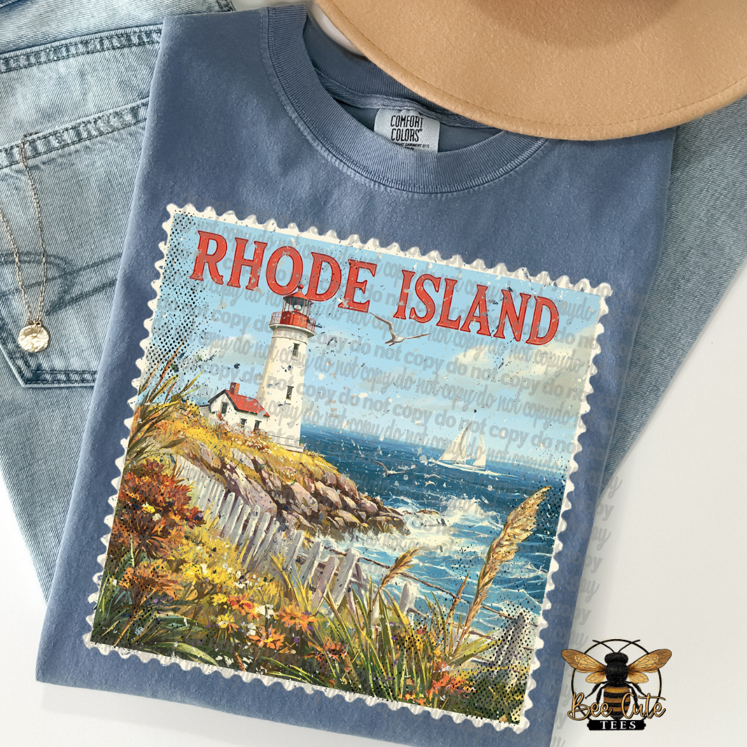 Vintage Rhode Island Stamp