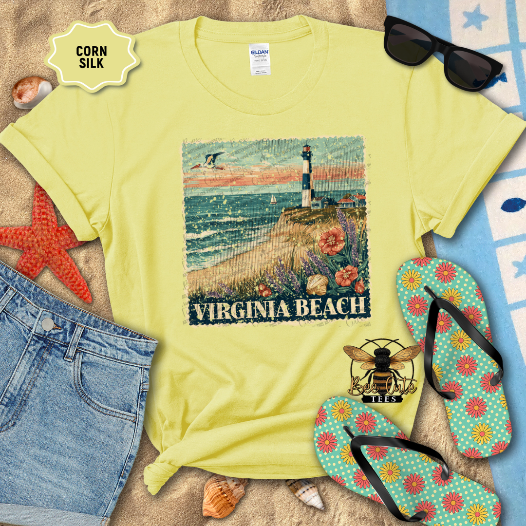 Vintage Virginia Beach Stamp