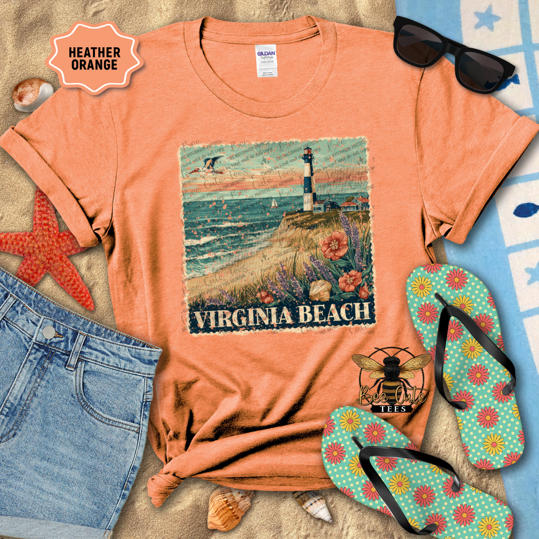 Vintage Virginia Beach Stamp