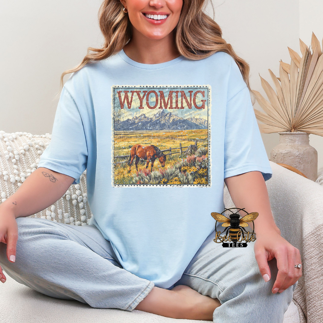 Vintage Wyoming Stamp