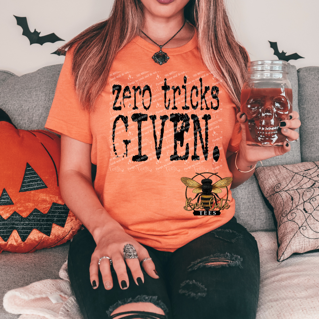 Zero Tricks Given Typography