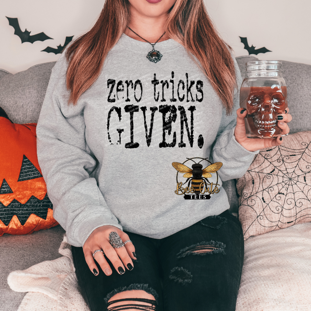 Zero Tricks Given Typography