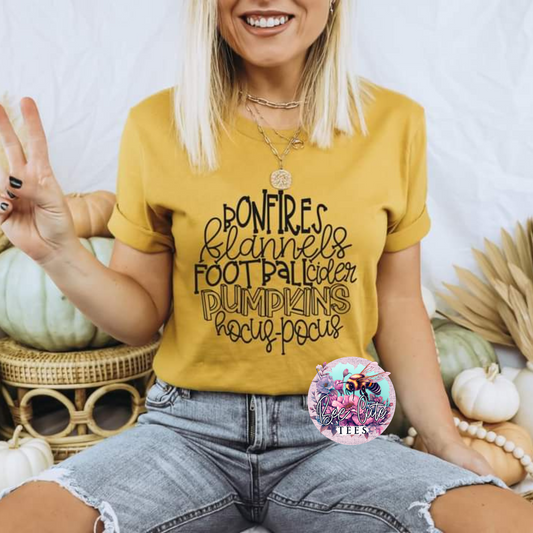 Bonfires, Flannels, Footballs, Cider, Pumpkins