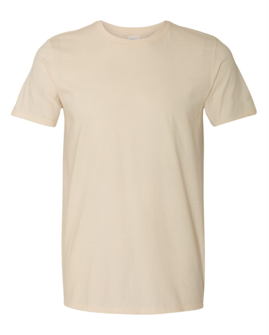 off-white t-shirt on a white background