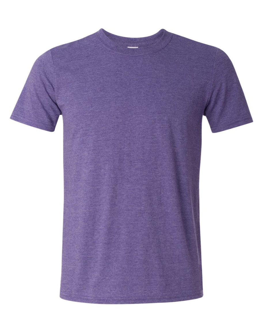 purple t-shirt on a white background