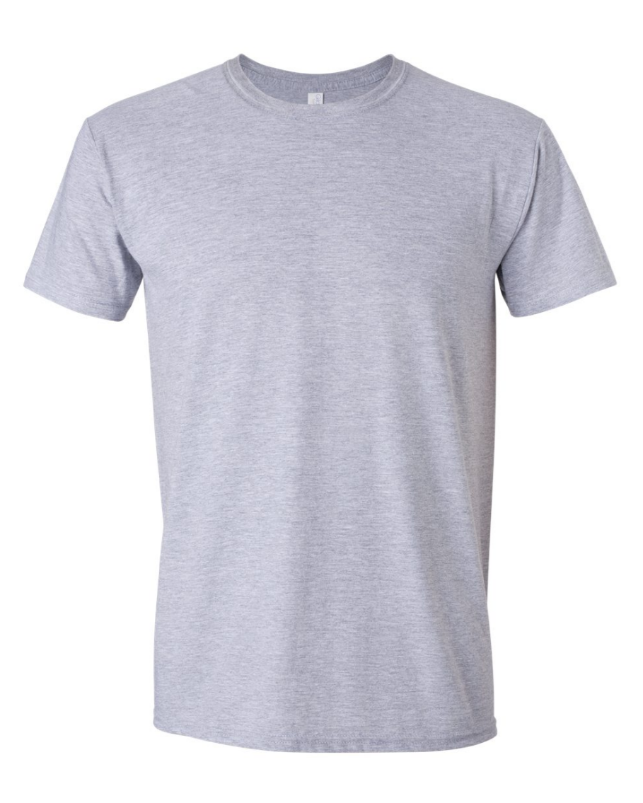 grey t-shirt on a white background