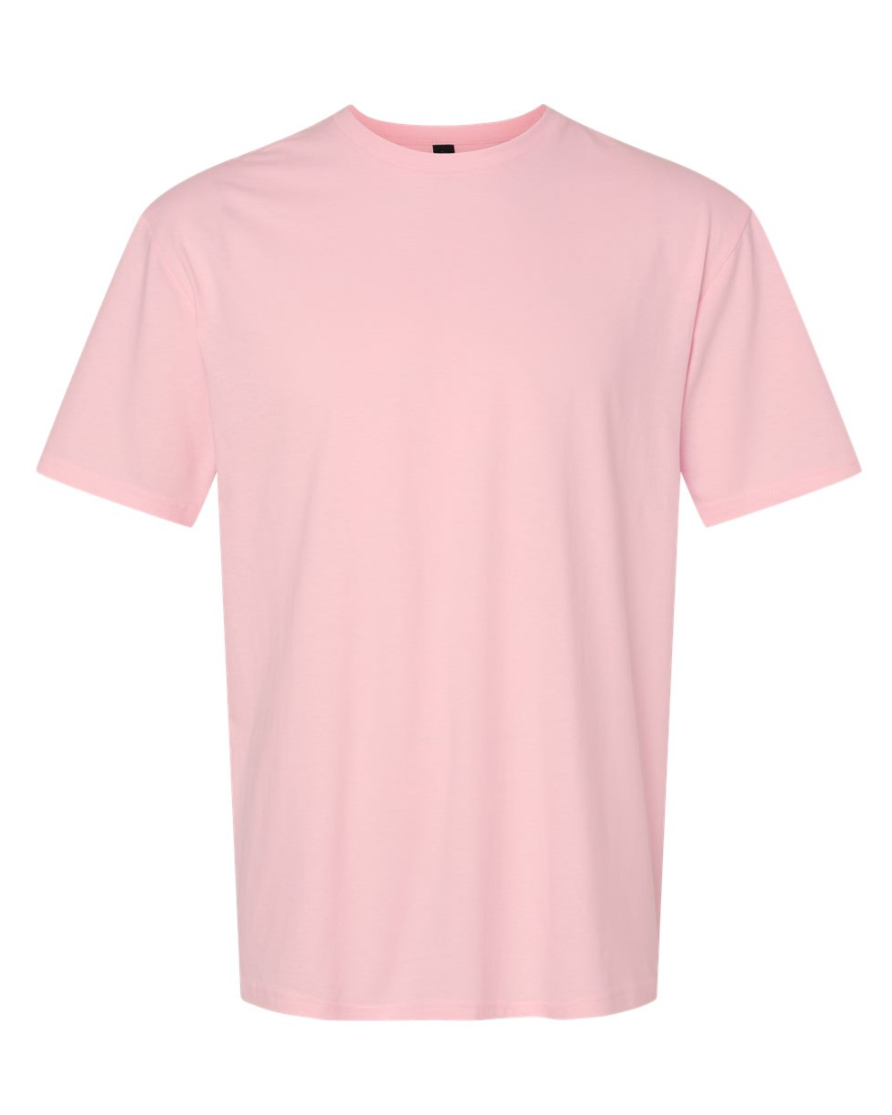 pink t-shirt on a white background