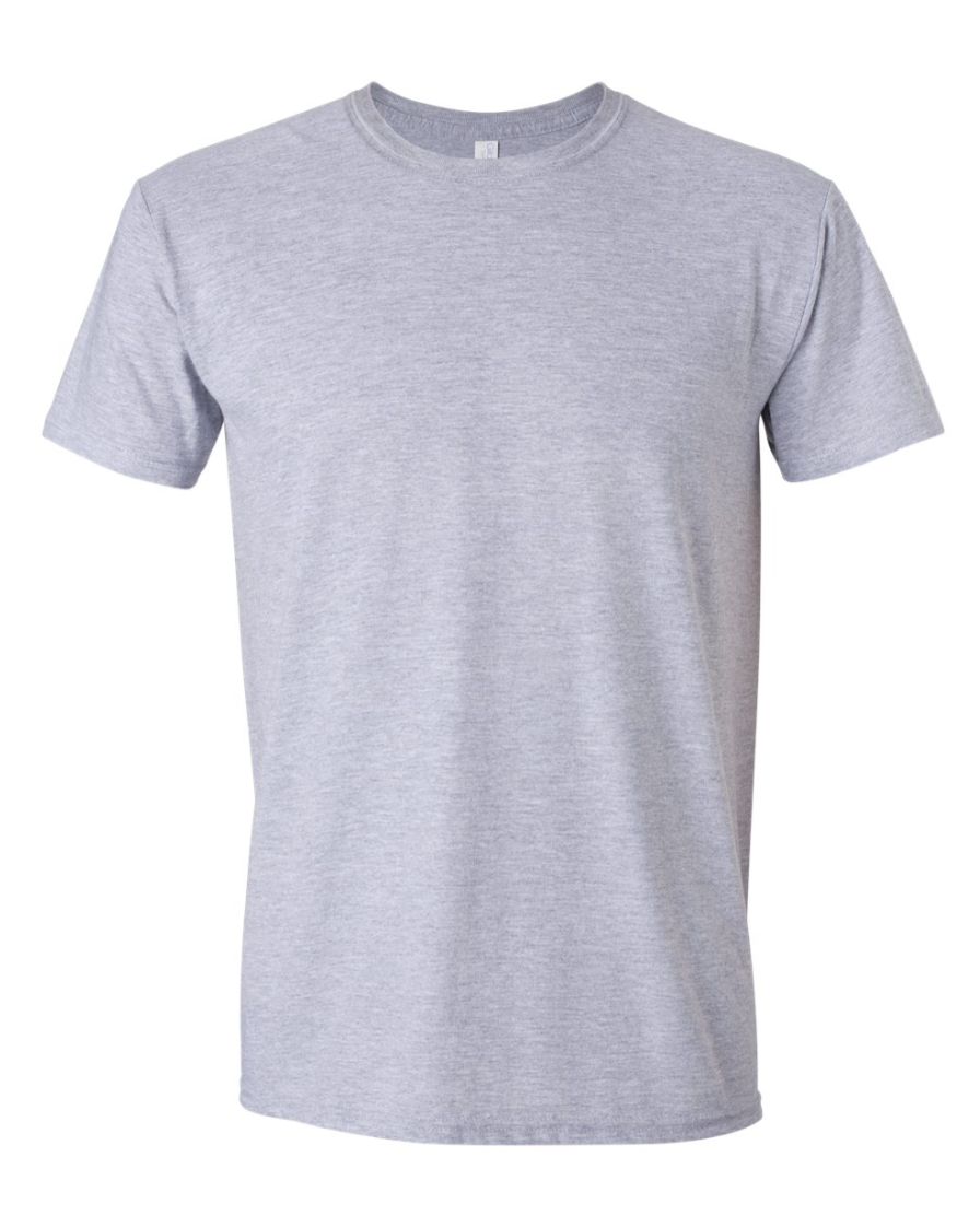 grey t-shirt on a white background