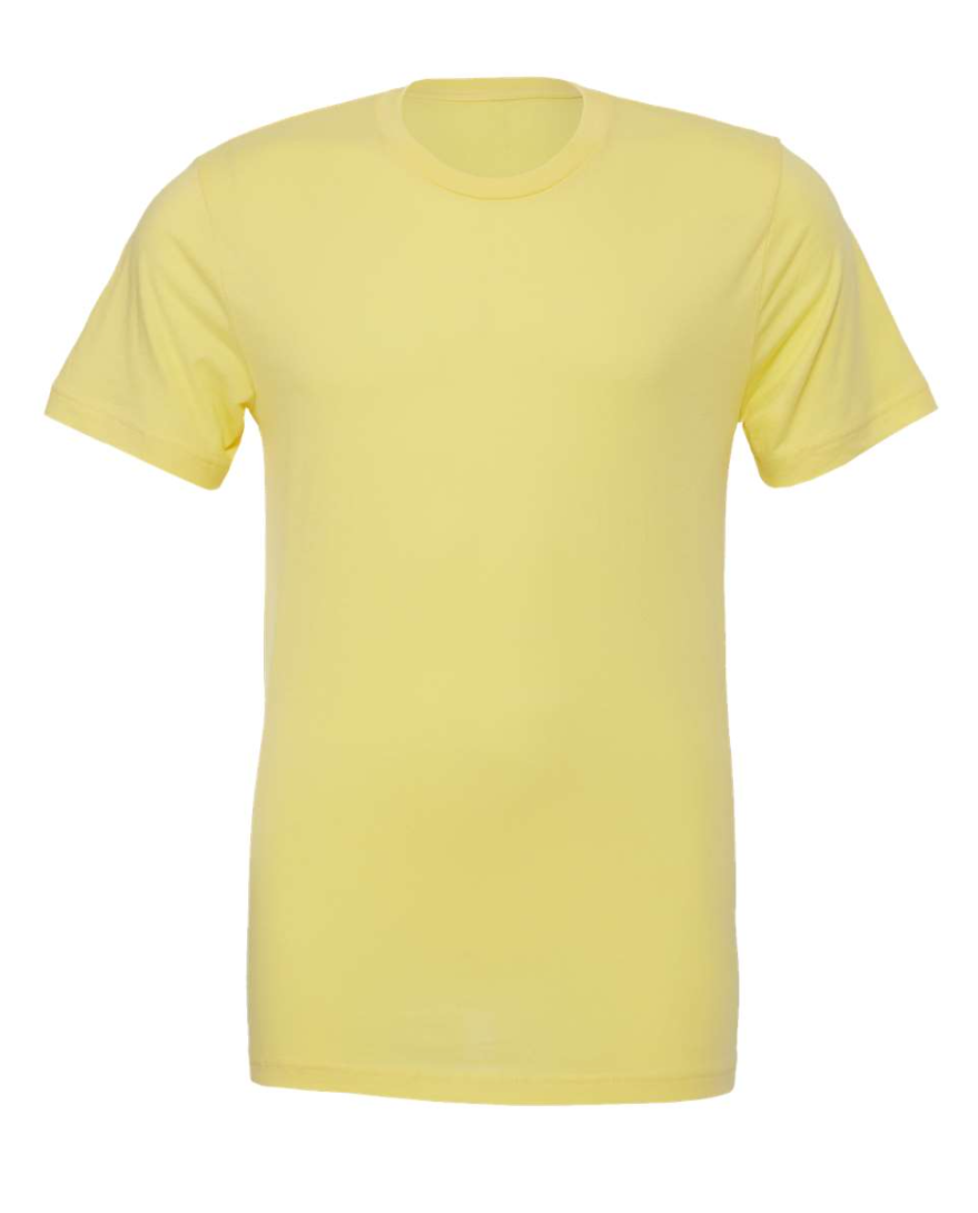yellow t-shirt on a white background