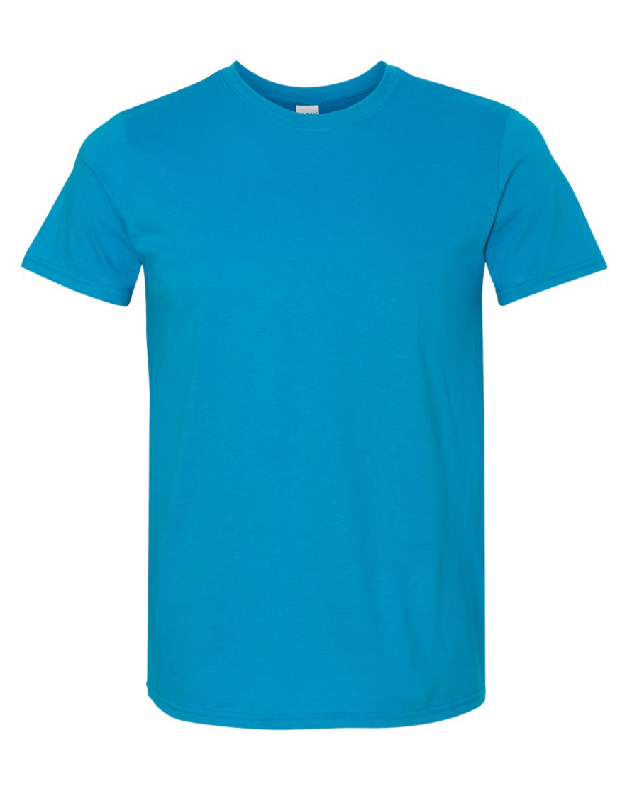 Blue t-shirt on a white background