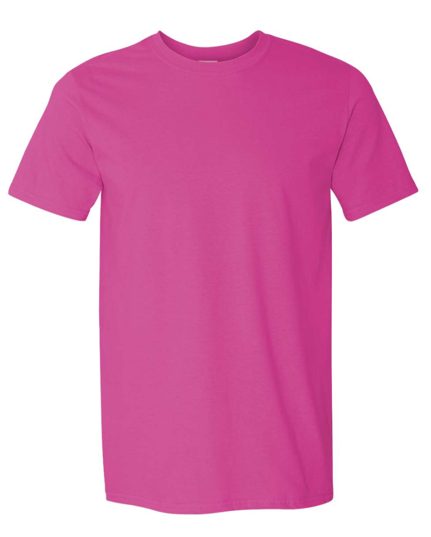 Pink t-shirt on a white background