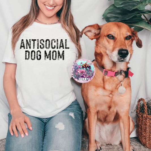 Antisocial Dog Mom Black