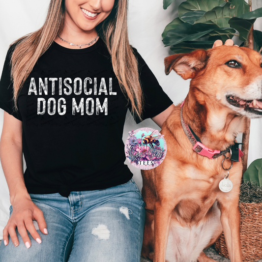 Antisocial Dog Mom White