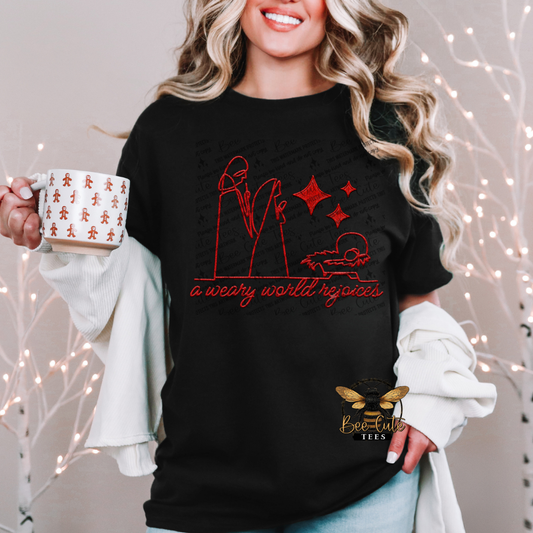 A Weary World Rejoices Red