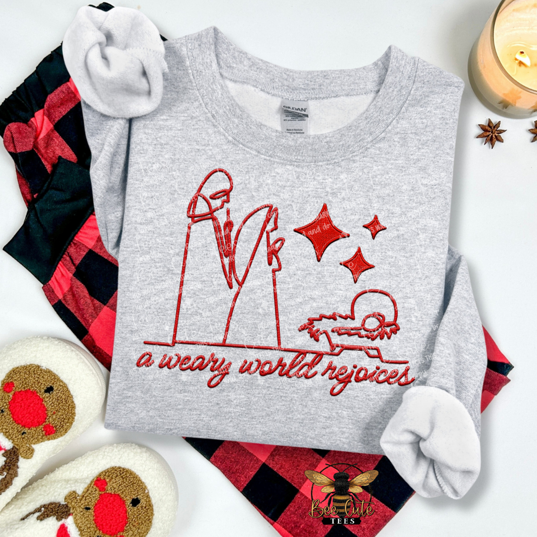 A Weary World Rejoices Red