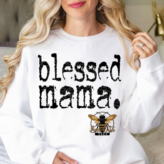 Blessed Mama Typography
