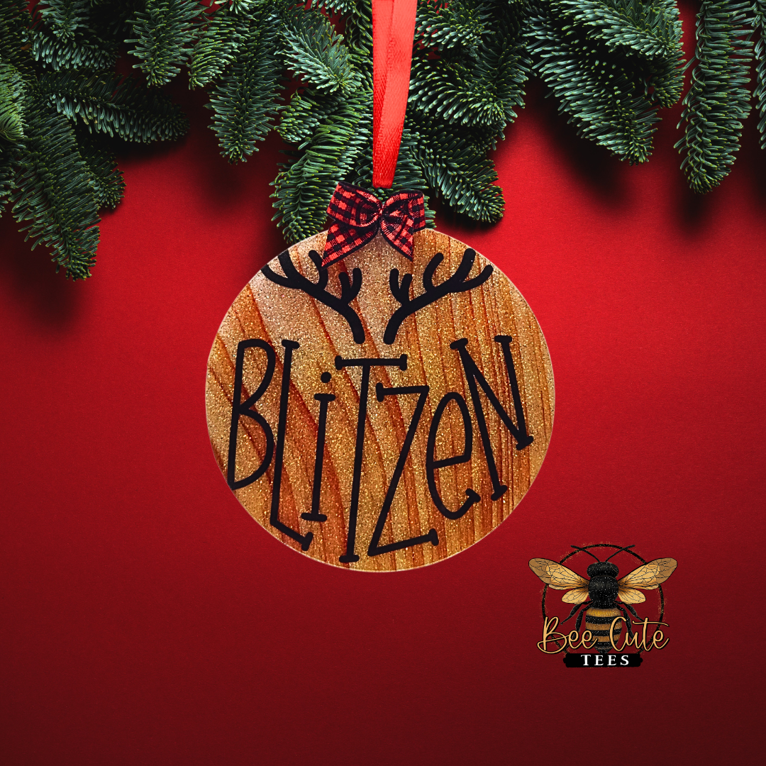 Reindeer Acrylic Christmas Ornaments