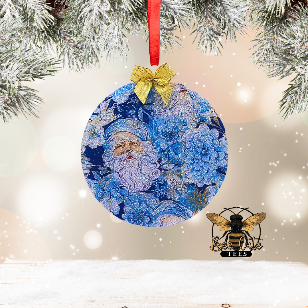 Blue Christmas Acrylic Ornaments