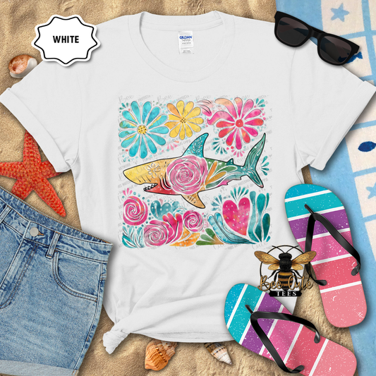 Boho Floral Shark