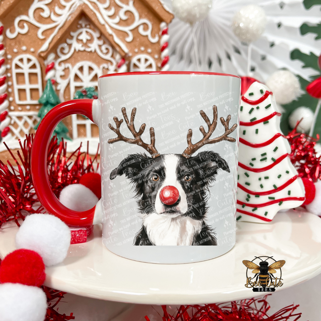 Border Collie Christmas Mug