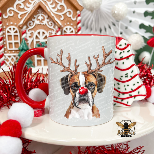 Boxer Christmas Mug