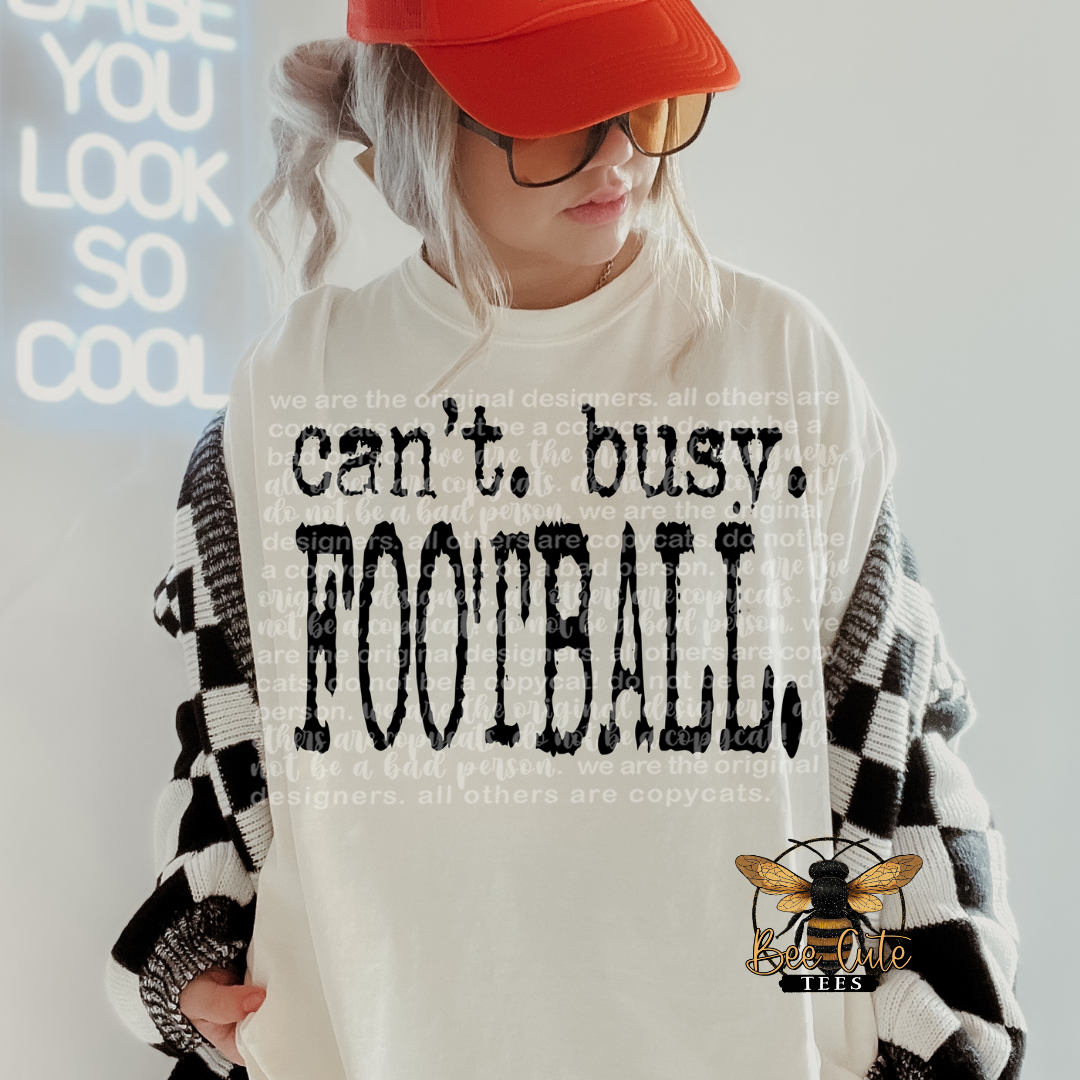 Can't Busy Football Typography