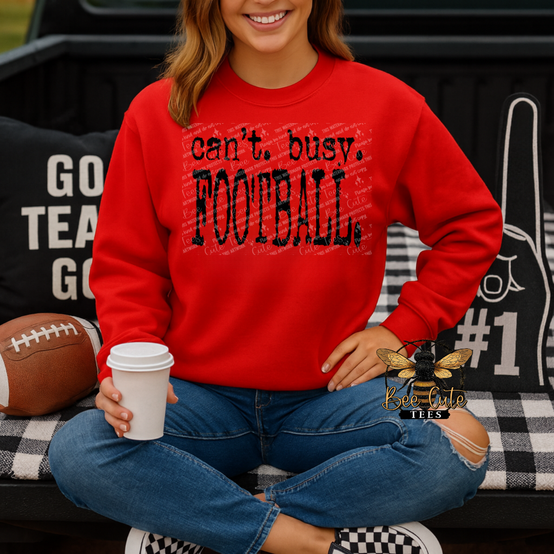 Can't Busy Football Typography