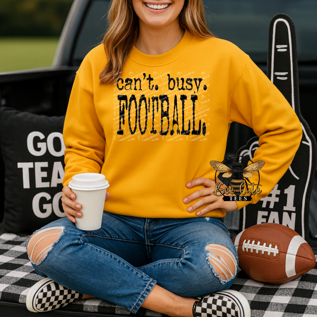 Can't Busy Football Typography
