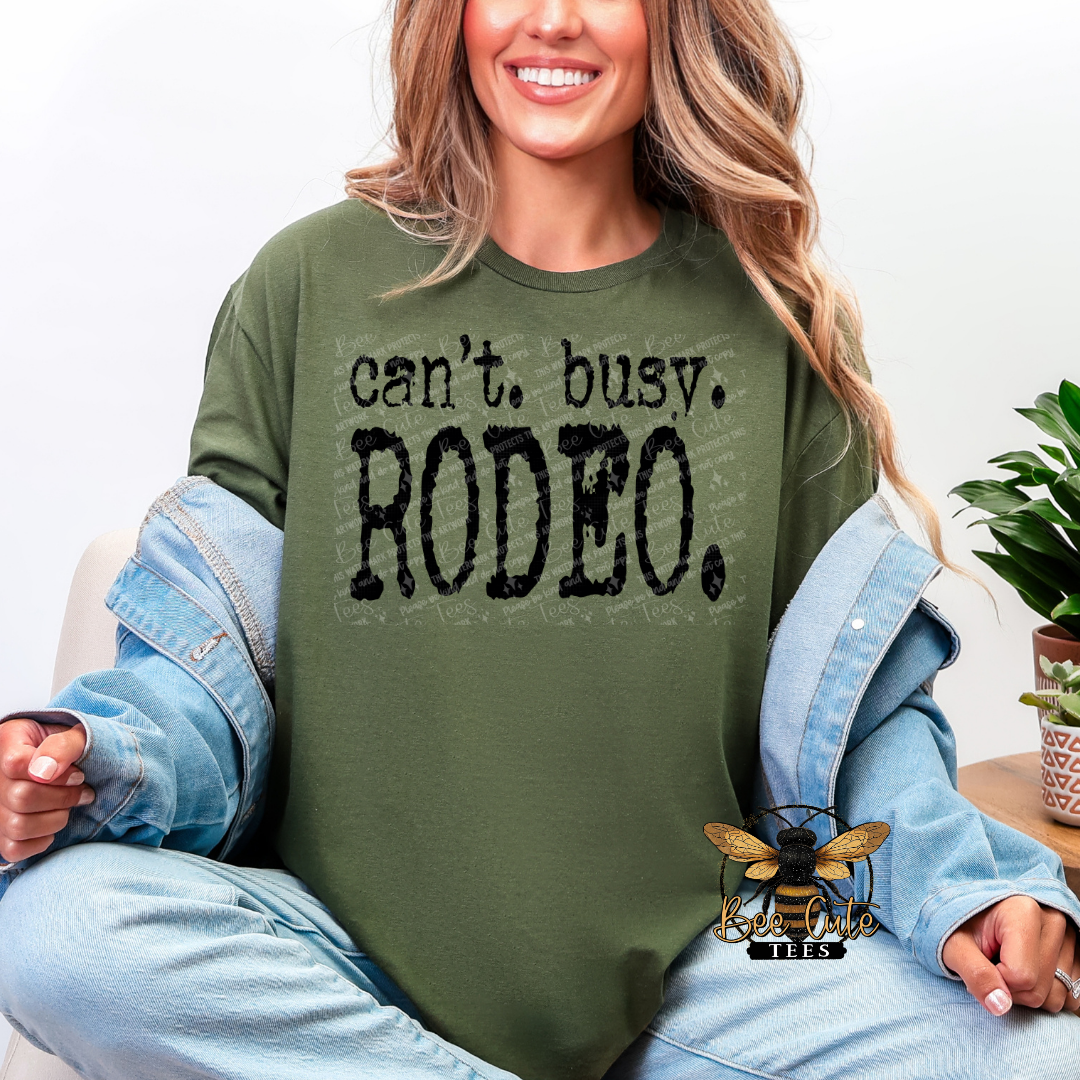 Can't Busy Rodeo Typography