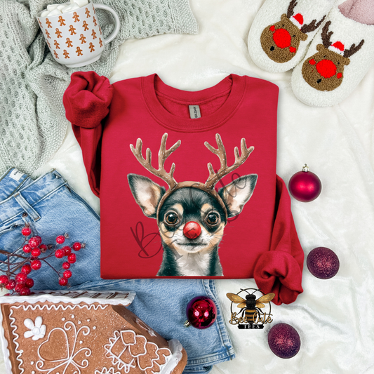 Chihuahua Black/Tan Christmas