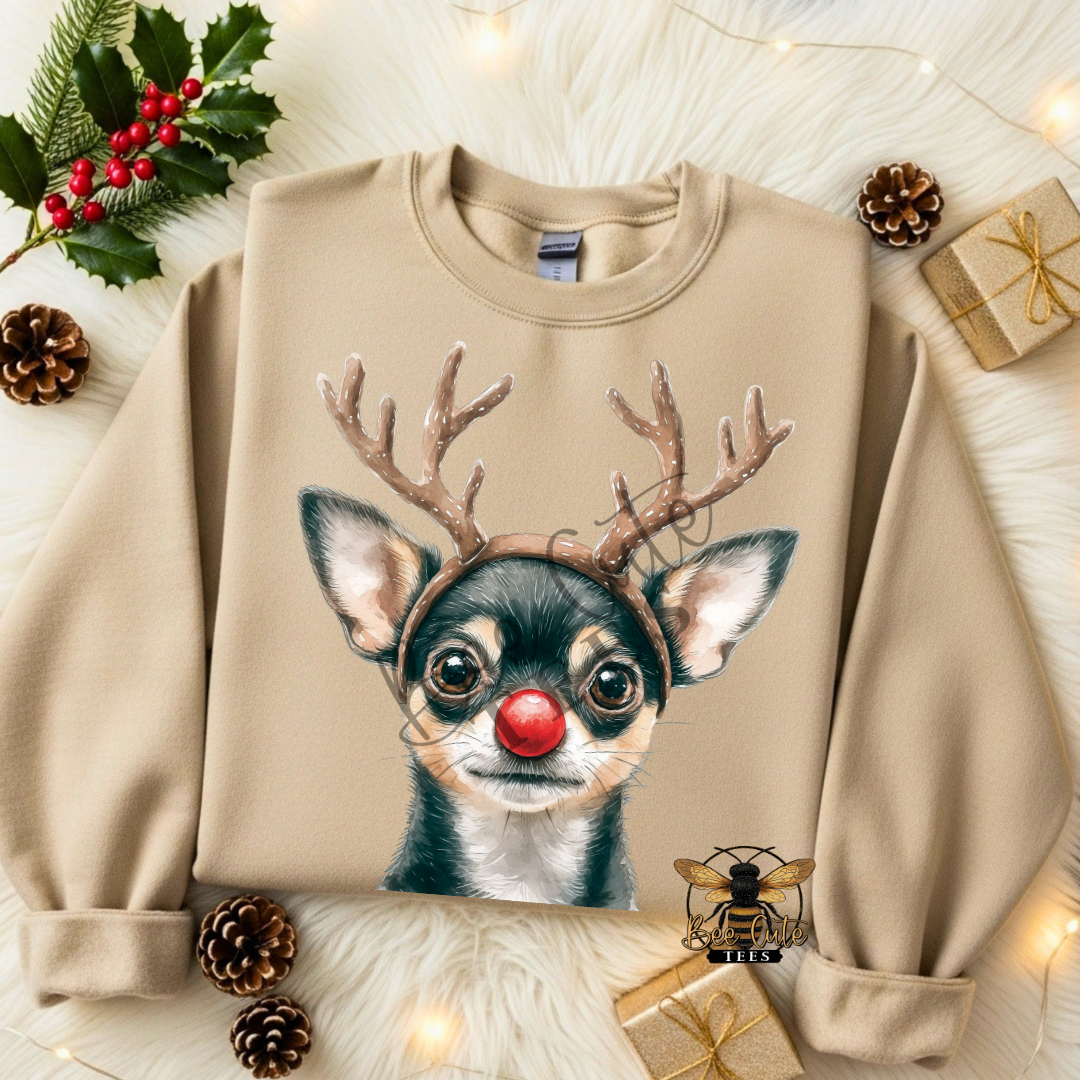 Chihuahua Black/Tan Christmas