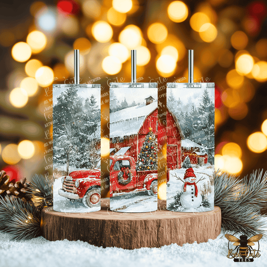 Christmas Farm Tumbler