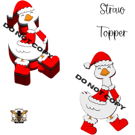 Christmas Goose Straw Topper