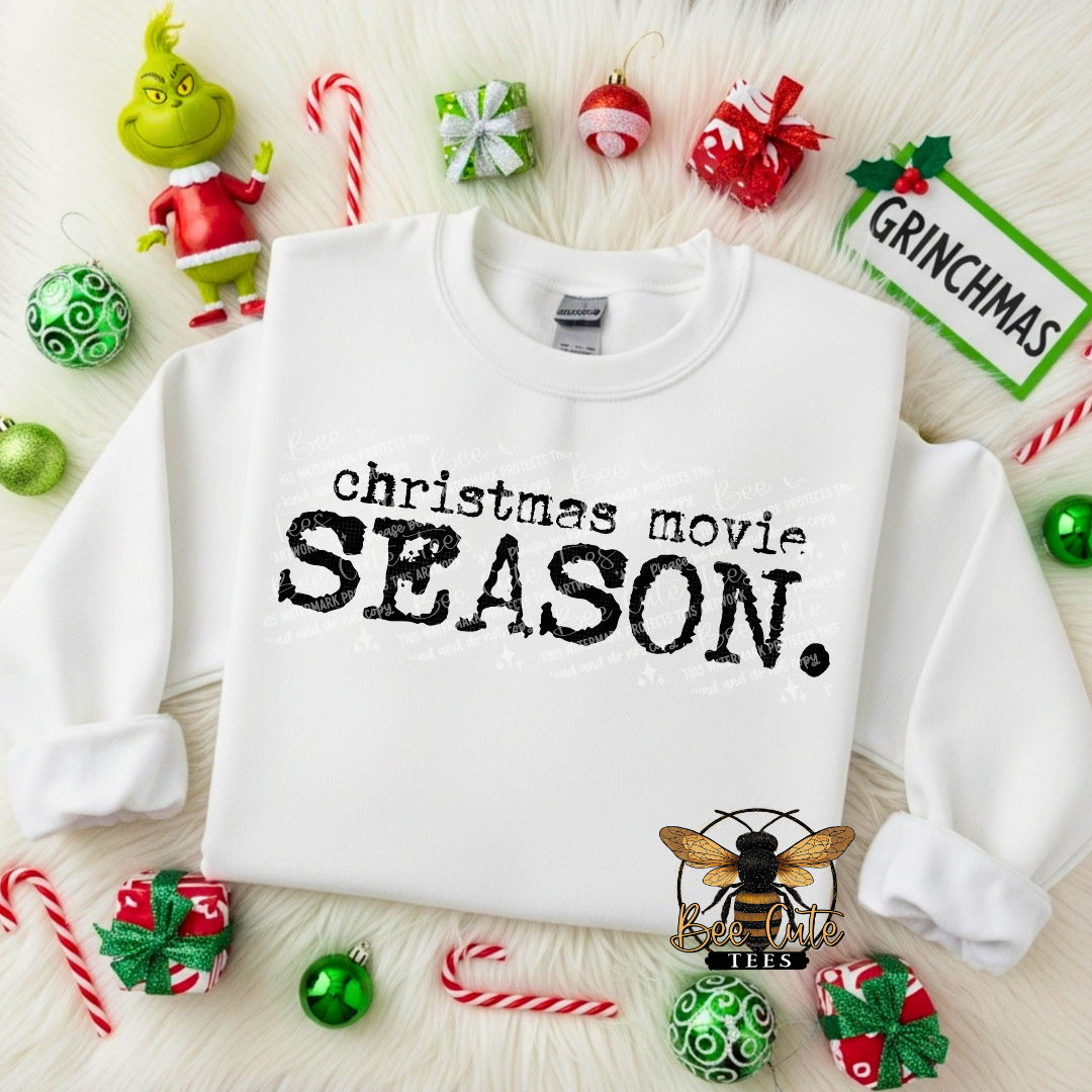 Christmas Movie Season Typography