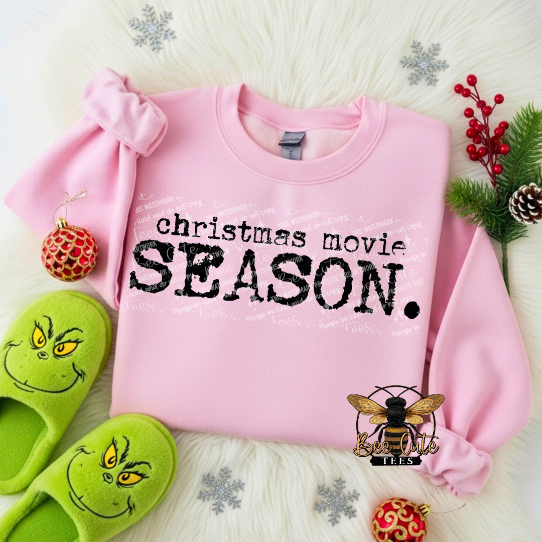 Christmas Movie Season Typography