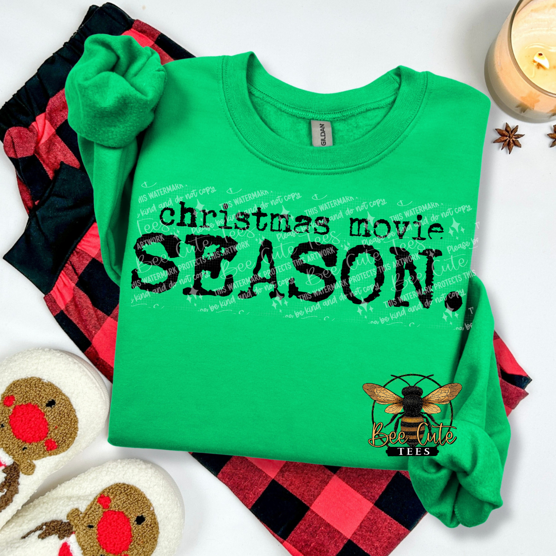 Christmas Movie Season Typography