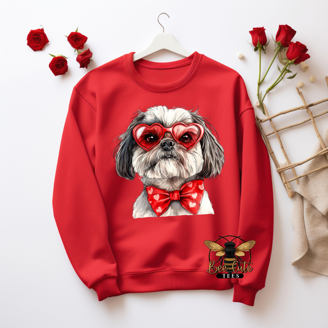 Red Sunnies Lhasa Apso