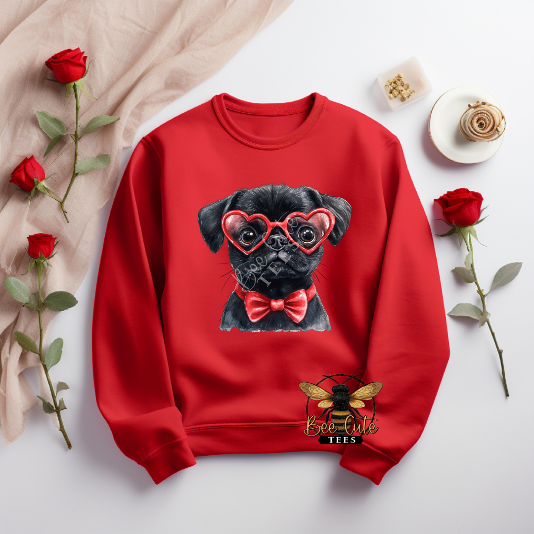 Clear Sunnies Pug Black