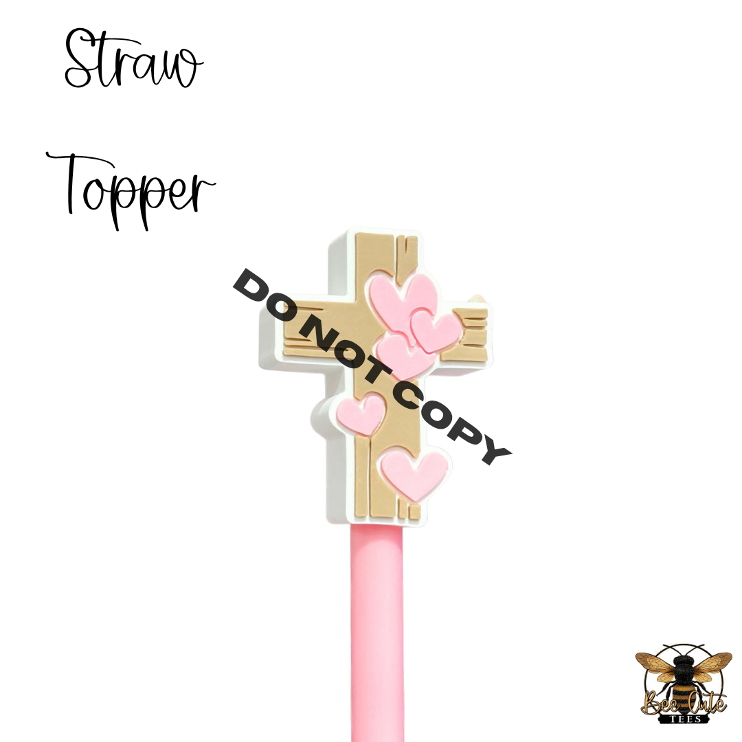 Cross Straw Topper