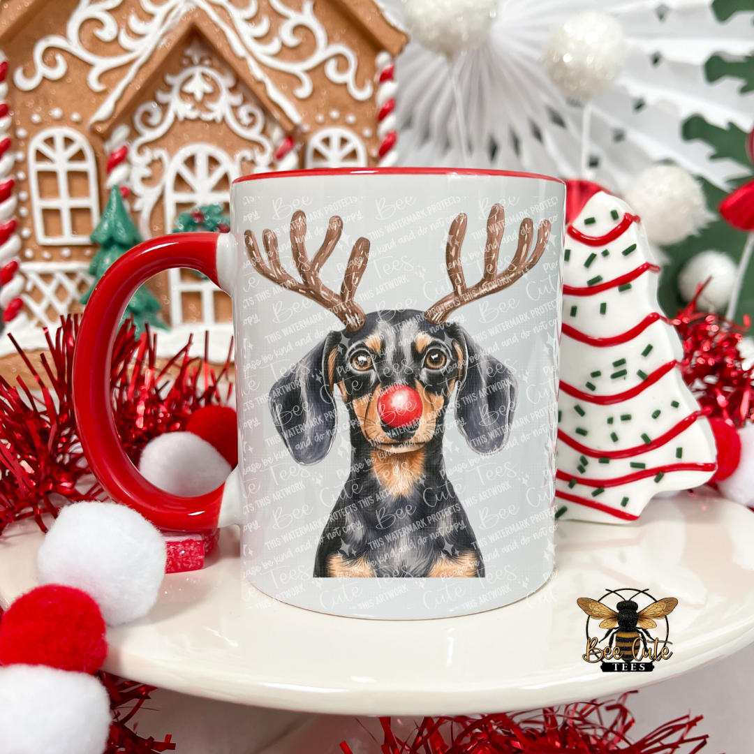 Dachshund Christmas Mug