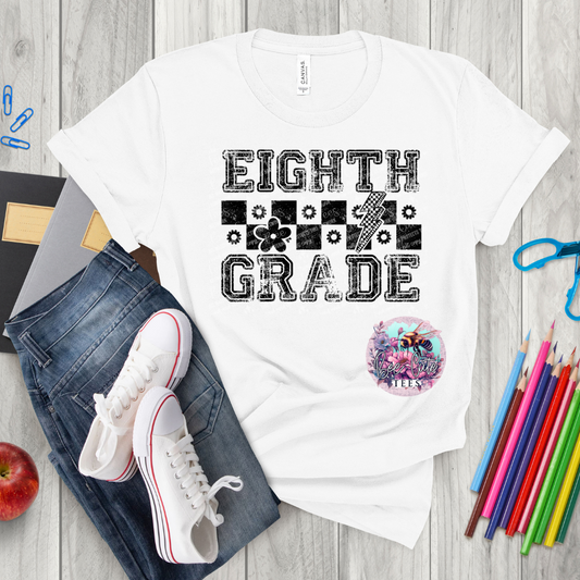 Eighth Grade Checkered Black
