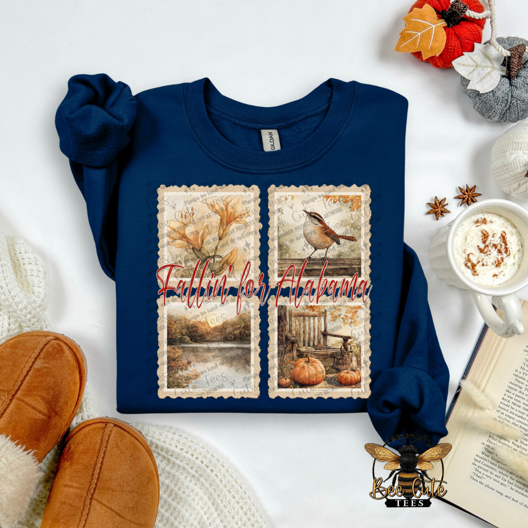 Vintage Fall Alabama Stamps