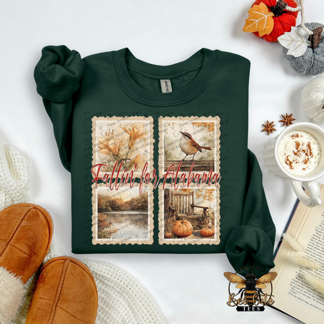 Vintage Fall Alabama Stamps