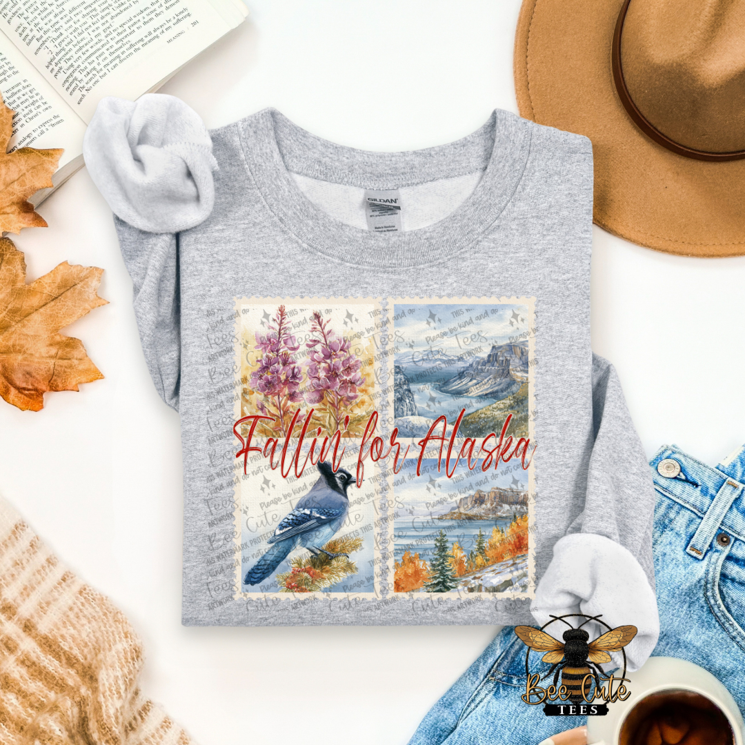 Vintage Fall Alaska Stamps